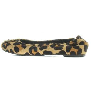 TORY BURCH バレエシューズ ハラコ ロゴ べージュ 6 23cm べージュ