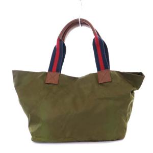 Orobianco トートバッグ ハンドバッグ ナイロン カーキ 緑 グリーン