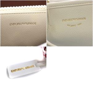 EMPORIO ARMANI MyEA ショッパー ディアプリント スモール ハンドバッグ ショルダーバッグ 2way 白 ホワイト