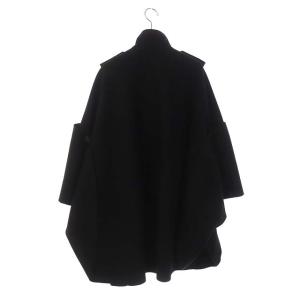 VALENTINO ポンチョコート アウター ミドル丈 ダブル 40 ブラック