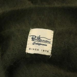 Ron Herman ロングカーディガン ウール ニット 長袖 ノーボタン XS 緑 グリーン