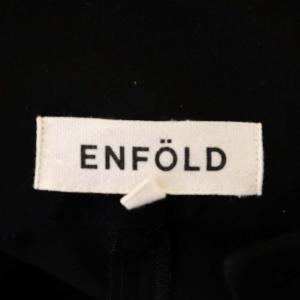 ENFOLD サスペンダーパンツ サルエルパンツ テーパード ベルト付き 36 黒 ブラック
