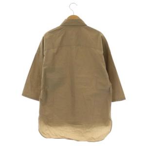 MADISONBLUE J BRADLEY SHIRT 七分袖シャツ ブラウス 前開き 01 ライトブラウン