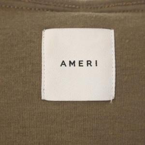 Ameri VINTAGE SHINY BONDING PARKA シャイニー ボンディング パーカー ジップアップ 長袖 カーキベージュ