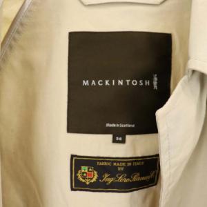 MACKINTOSH ロロピアーナ ステンカラーコート スプリングコート ロング コットン 34 ライトベージュ
