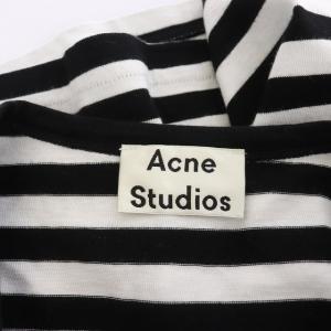 Acne Studios ボーダー 長袖 カットソー 長袖 ロンT XS ホワイト ブラック