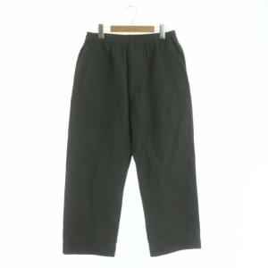 21SS YARN DYED WOOL LINEN イージーパンツ ウール リネン 3 ダークカーキ