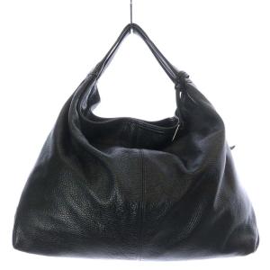 ホーボーバッグ ハンドバッグ レザー 黒 ブラック
