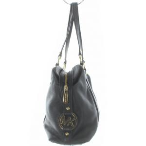 MICHAEL KORS ボストンバッグ ハンドバッグ レザー ロゴ 黒 ブラック