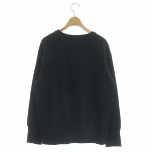 AMERICANA スウェット トレーナー クルーネック 長袖 プルオーバー ロゴプリント M 黒 ブラック