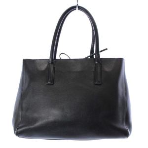 ANYA HINDMARCH スマイル トートバッグ ハンドバッグ レザー 黒 ブラック