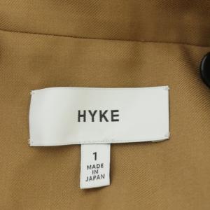 HYKE トレンチコート スプリングコート ロング ベルト付き 1 キャメル
