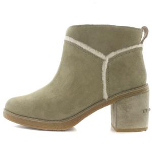 UGG australia ケーセン 2 KASEN 2 ムートンブーツ ショート チャンキーヒール 24cm グレージュ