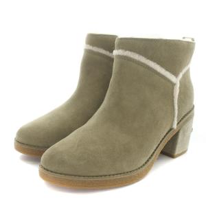 UGG australia ケーセン 2 KASEN 2 ムートンブーツ ショート チャンキーヒール 24cm グレージュ