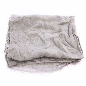 Faliero Sarti ストール マフラー 羽織 ウール シルク フリンジ 灰 グレー