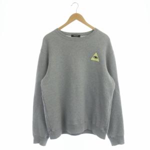 JUNTAKAHASHI プルオーバースウェットトップス カットソー 長袖 クルーネック プリント 3 グレー マルチカラー