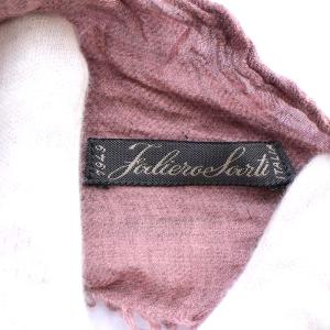 Faliero Sarti ストール 大判 フリンジ ピンク