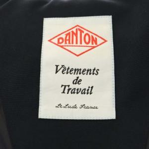 DANTON SLOBE IENA取り扱い 22AW T/C SHORT ダウンコート 総裏地 S ネイビー