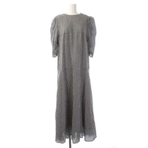 アメリ AMERI 21SS MEDI GINGHAM CHECK 2WAY PUFF SLEEVE DRESS ワンピース