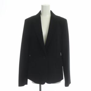 23区 スーツ セットアップ 上下 テーラードジャケット 1B 背抜き タイトスカート ひざ丈 40 黒 ブラック