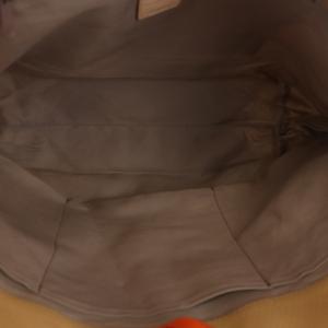 russet トートバッグ ショルダーバッグ ビッグモノグラム オレンジ ベージュ