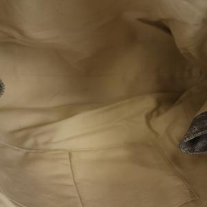 russet トートバッグ ショルダーバッグ モノグラム サイドファスナー 灰 グレー 白 ホワイト