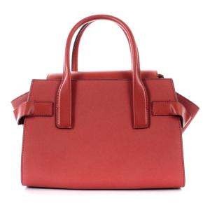 MICHAEL KORS CARMEN フラップ サッチェル ハンドバッグ 2way パッチワーク レザー レッド