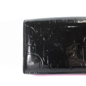 Christian Dior エナメル カードケース 名刺入れ 黒 ブラック