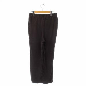 Deuxieme Classe 21SS SILK テーパードパンツ シルク イージー 38 ダークブラウン