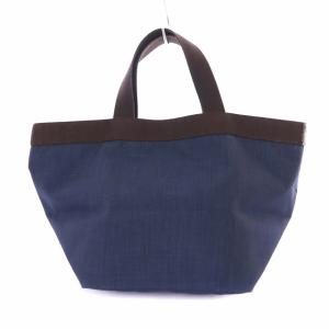 Hervé Chapelier コーデュラ舟型トートM ハンドバッグ トートバッグ 紺 ネイビー 茶 ブラウン 707C