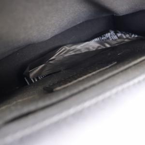 ARMANI COLLEZIONI ショルダーバッグ ポシェット エナメル 2WAY 黒 ブラック