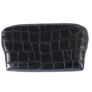 FURLA ポーチ 3点セット 型押し レザー 黒 ブラック べージュ