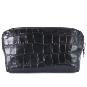 FURLA ポーチ 3点セット 型押し レザー 黒 ブラック べージュ