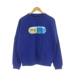 S Kalb Qa Sweatshirt プルオーバー スウェット トレーナー 長袖 裏パイル S 青 ブルー