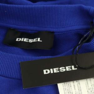DIESEL S Kalb Qa Sweatshirt プルオーバー スウェット トレーナー 長袖 裏パイル S 青 ブルー