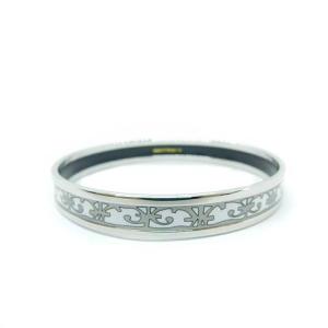 HERMES BALCON DU GUADALQUIVIR エマイユPM ブレスレット 白 ホワイト シルバー色