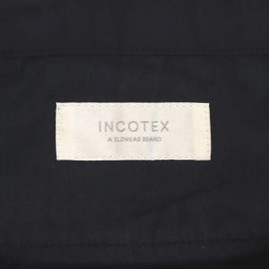 INCOTEX ワンタックウォッシャブルパンツ テーパード ジッパーフライ 40 濃紺 ダークネイビー