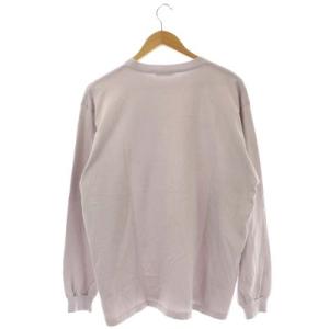 AURALEE LUSTER PLAITING L/S TEE カットソー Tシャツ 長袖 ロンT クルーネック 4 ライトパープル