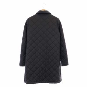 MACKINTOSH 裏起毛 キルティングコート アウター ロング 中綿 裏ボア 34 黒 ブラック