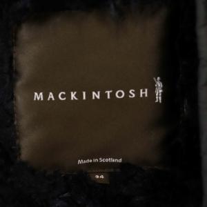 MACKINTOSH 裏起毛 キルティングコート アウター ロング 中綿 裏ボア 34 黒 ブラック