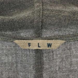 fog linen work FLW リネン ジャケット ショールカラー ウール混 グレー