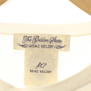 REMI RELIEF アパルトモン別注 Side Slit Long T-shirt Tシャツ ロンT カットソー 長袖 プルオーバー F 白 ホワイト