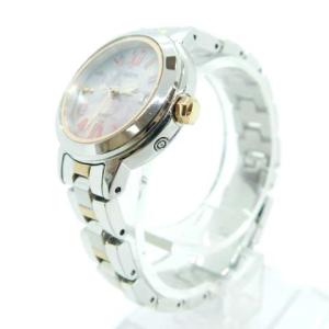 CASIO SHEEN 腕時計 アナログ 電波ソーラー デイト 3針 カレンダー シルバー色 ピンク