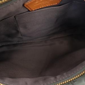 russet ショルダーバッグ ポシェット ナイロン 緑 グリーン 茶 ブラウン