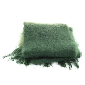 LOEWE モヘヤ アナグラム マフラー ストール ロゴ 緑 グリーン