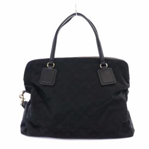 russet ショルダーバッグ ハンドバッグ ナイロン モノグラム タッセル 2WAY 黒 ブラック