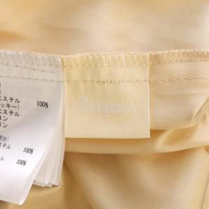 Diagram GRACE CONTINENTAL 22AW フロッキードットスカート ロング プリーツ チュール 36 ベージュ 黒 ブラック