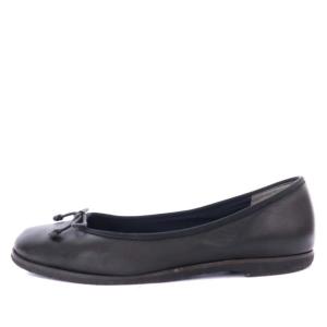 MARGARET HOWELL idea フラットシューズ リボン 23.5cm 黒 ブラック