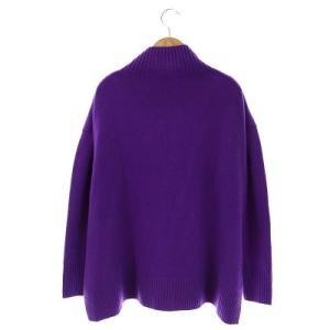 Diagram GRACE CONTINENTAL 22AW リラクシールーズニットトップ セーター プルオーバー 長袖 ハイネック 36 紫 パープル