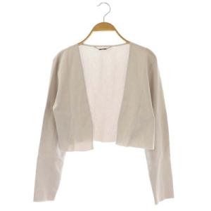 22SS ボレロカーディガン ニット 長袖 ショート F ライトグレー